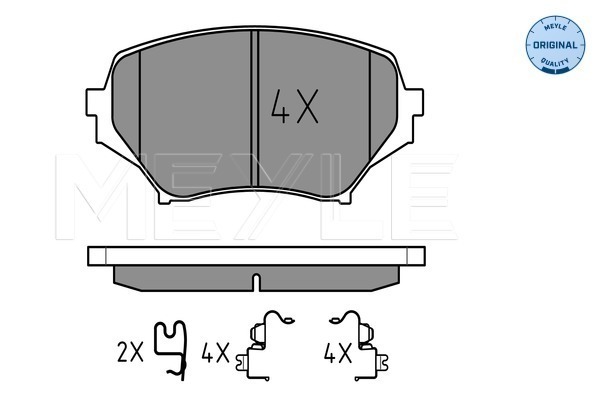 Placute frana MEYLE 0252429714/W