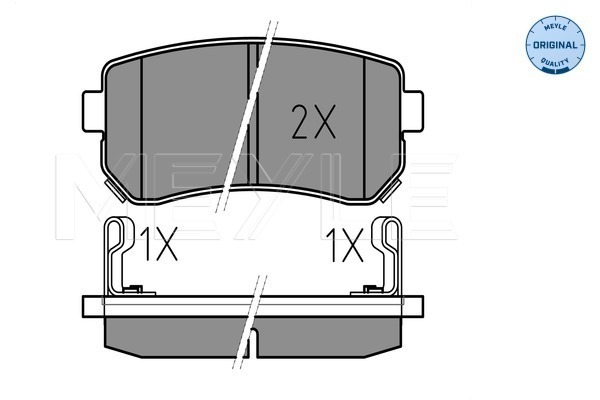 Placute frana MEYLE 0252432015/W
