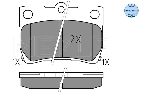 Placute frana MEYLE 0252432315/W