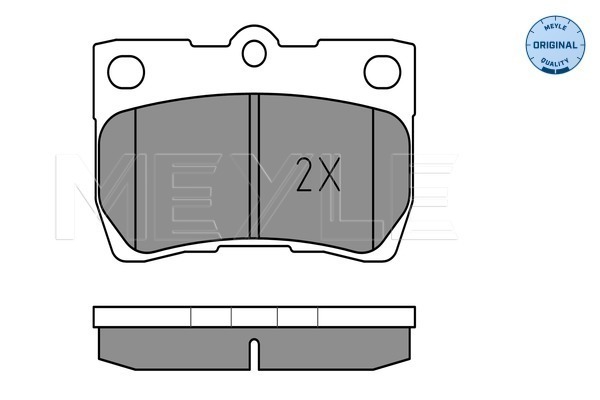 Placute frana MEYLE 0252432315/W