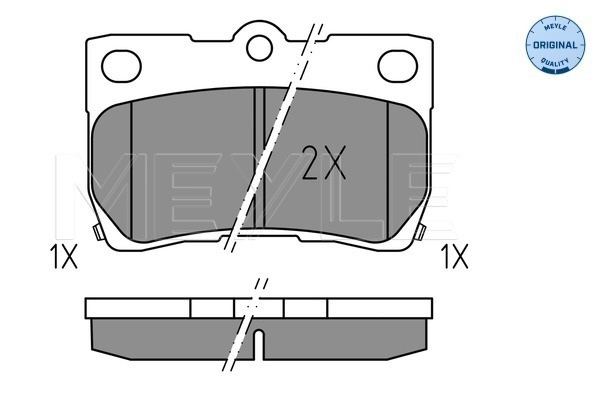 Placute frana MEYLE 0252432317