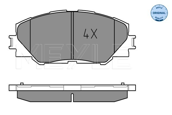 Placute frana MEYLE 0252433717