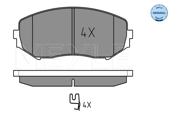 Placute frana MEYLE 0252434617/W