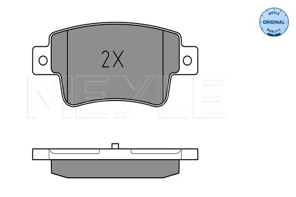 Placute frana MEYLE 0252434917/W
