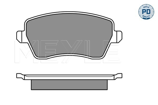 Placute frana MEYLE 0252440317/PD