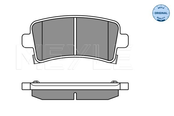 Placute frana MEYLE 0252442116/W