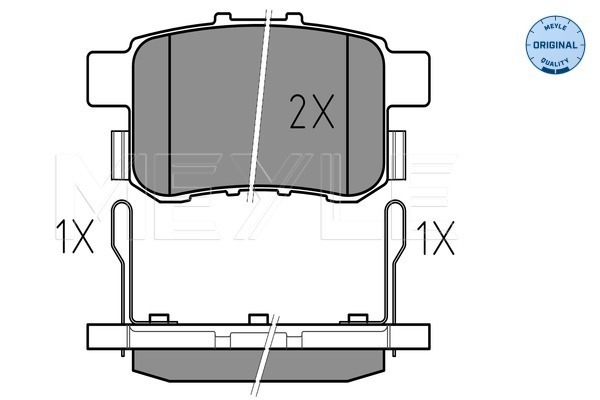 Placute frana MEYLE 0252443514/W