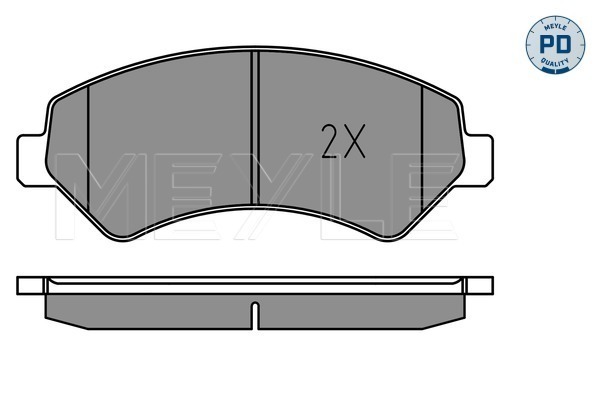 Placute frana MEYLE 0252446619-1/PD
