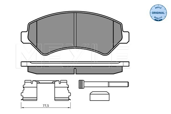 Placute frana MEYLE 0252446619/W1