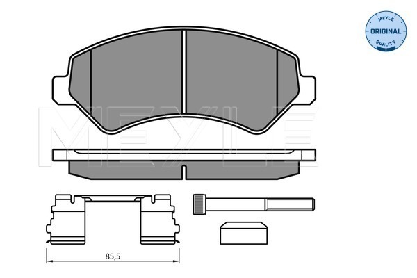Placute frana MEYLE 0252446619/W2
