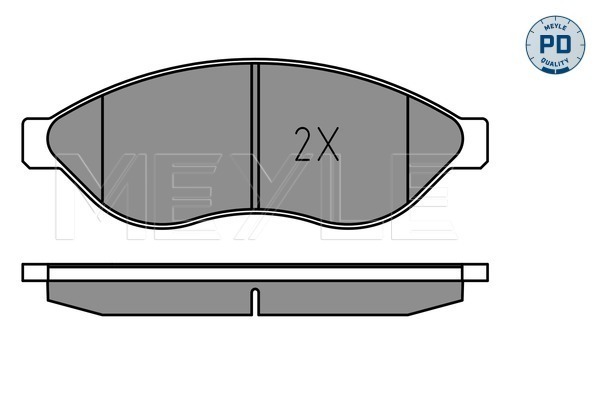 Placute frana MEYLE 0252446819-1/PD