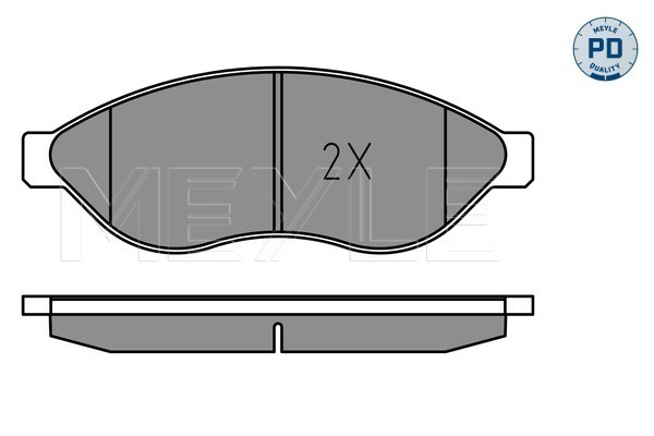 Placute frana MEYLE 0252446819-2/PD