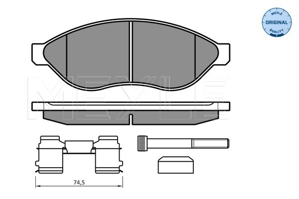 Placute frana MEYLE 0252446819/W1