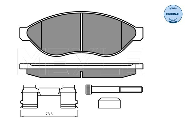 Placute frana MEYLE 025 244 6819/W2