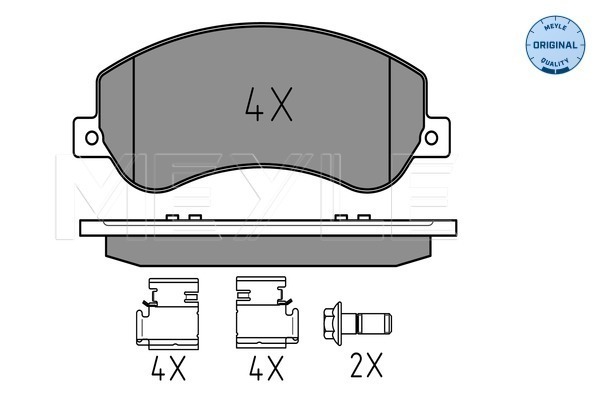 Placute frana MEYLE 0252448418