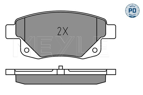 Placute frana MEYLE 0252448617/PD