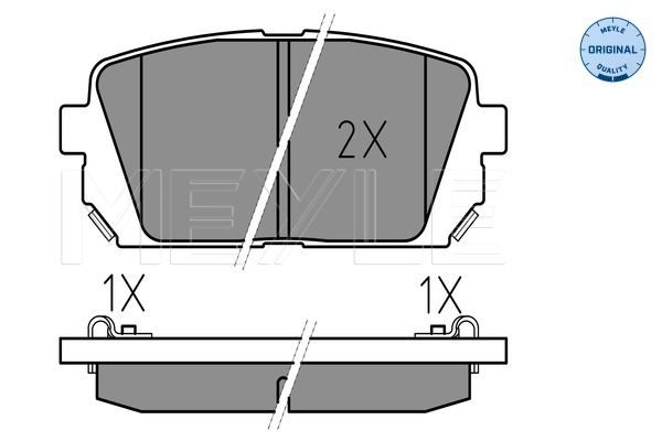 Placute frana MEYLE 0252449116/W