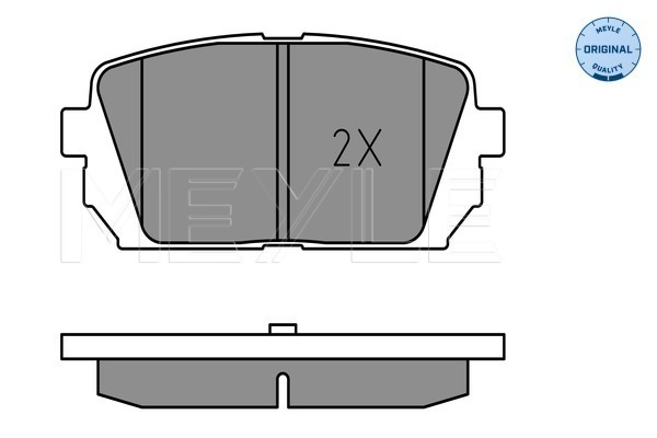 Placute frana MEYLE 0252449116/W