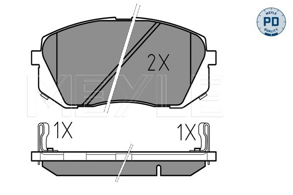Placute frana MEYLE 0252450116/PD