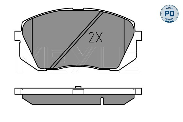 Placute frana MEYLE 0252450116/PD
