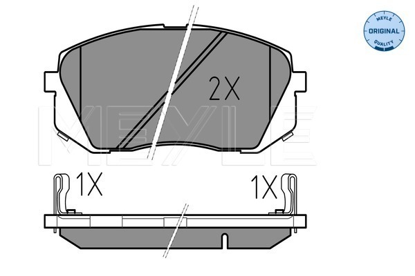 Placute frana MEYLE 0252450116/W