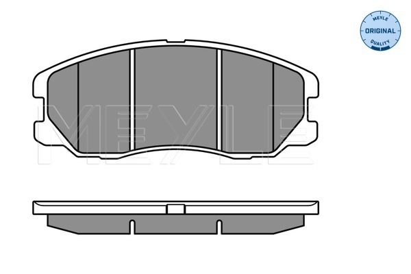 Placute frana MEYLE 0252451016/W