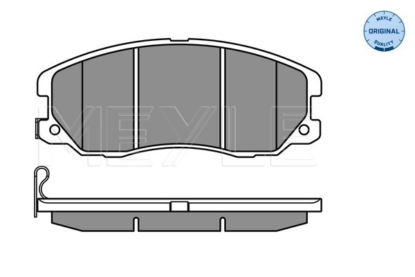 Placute frana MEYLE 0252451016/W