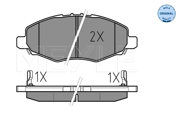 Placute frana MEYLE 0252452316/W