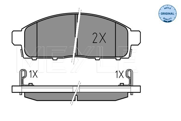 Placute frana MEYLE 0252452916/W