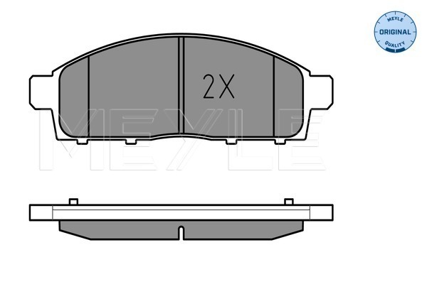 Placute frana MEYLE 0252452916/W