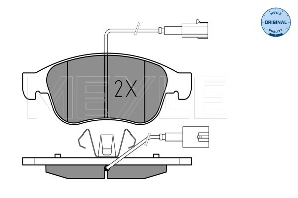 Placute frana MEYLE 0252453819/W