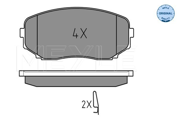 Placute frana MEYLE 0252454417/W