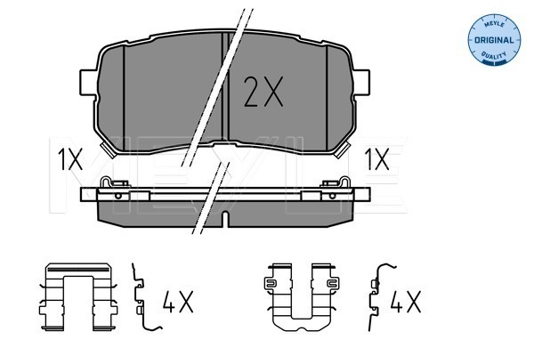 Placute frana MEYLE 0252455915/W
