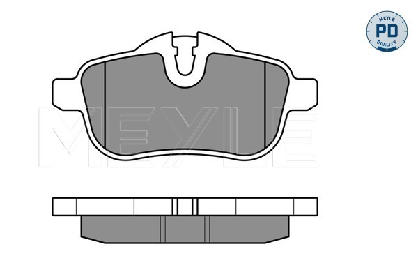 Placute frana MEYLE 0252455918/PD