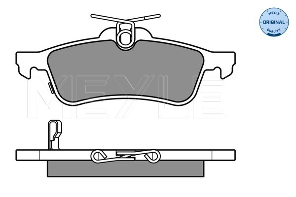 Placute frana MEYLE 0252457415/W
