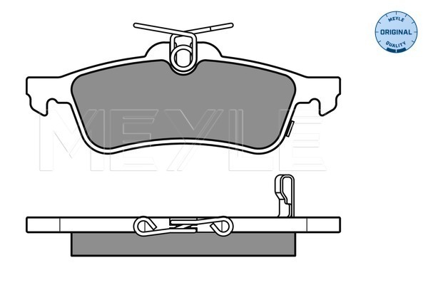 Placute frana MEYLE 0252457415/W