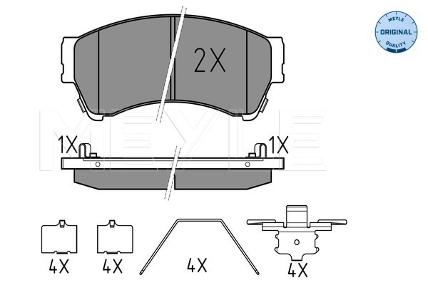 Placute frana MEYLE 0252458217/W