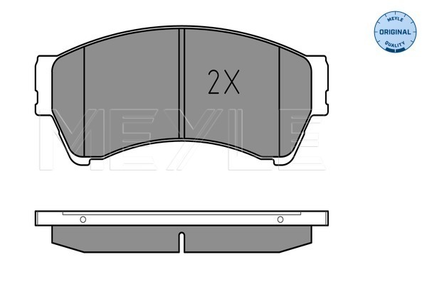 Placute frana MEYLE 0252458217/W