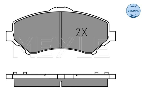 Placute frana MEYLE 0252460417