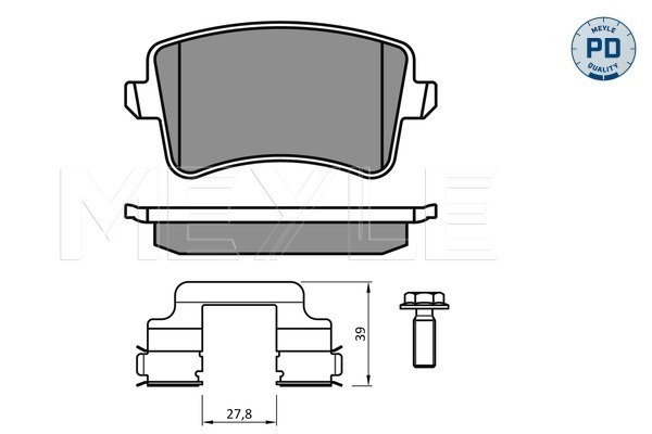 Placute frana MEYLE 0252460617-2/PD