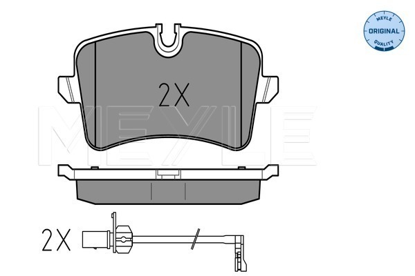 Placute frana MEYLE 0252460617/W