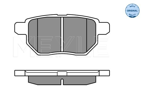 Placute frana MEYLE 0252461015/W