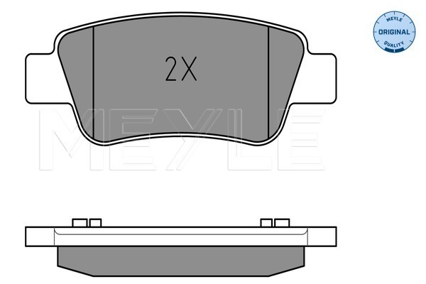 Placute frana MEYLE 0252463516/W