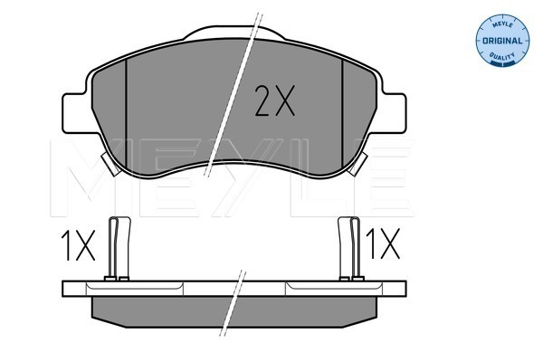 Placute frana MEYLE 0252463819/W