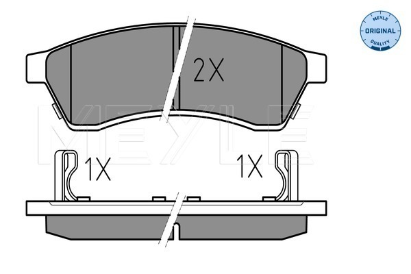 Placute frana MEYLE 0252474414/W