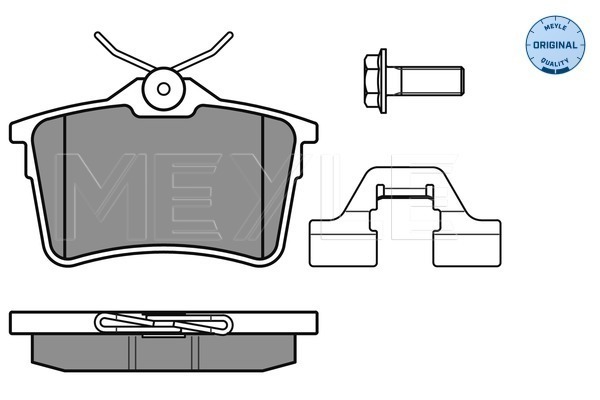 Placute frana MEYLE 0252476516/W