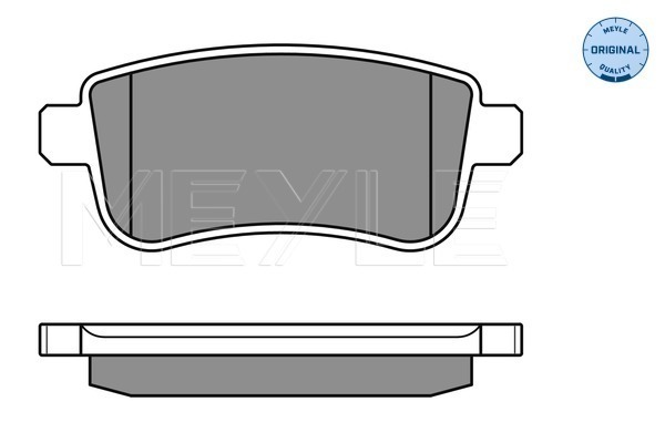 Placute frana MEYLE 0252482015
