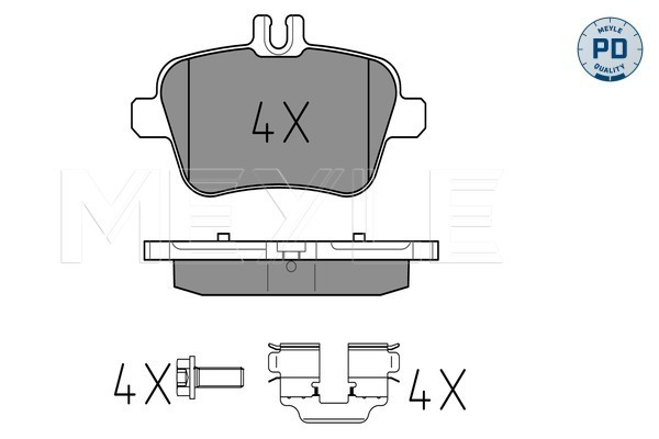 Placute frana MEYLE 0252484818/PD