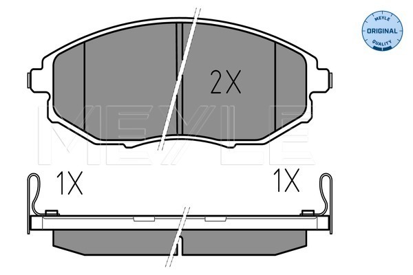 Placute frana MEYLE 0252486417/W