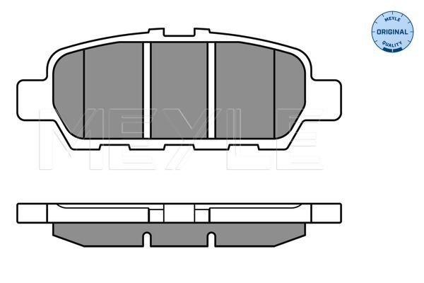 Placute frana MEYLE 0252487113/W